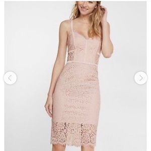 Express Piped Lace Sheath Dress Size 4